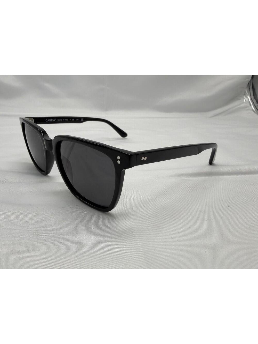 Carfia Italy UV Protection Black On Black CA5354 Polarized Sunglasses 53 19 145